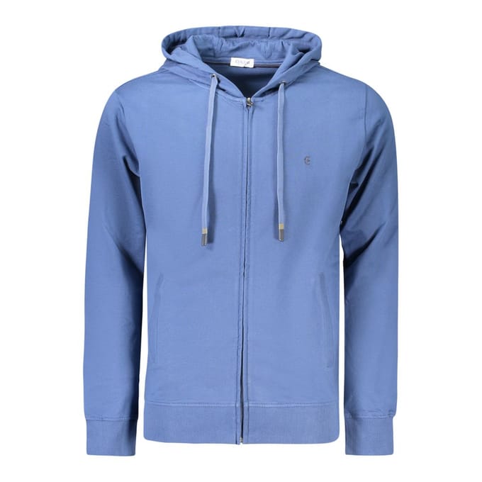 Coveri Bewegende Blauwe Katoenen Heren Sweatshirt