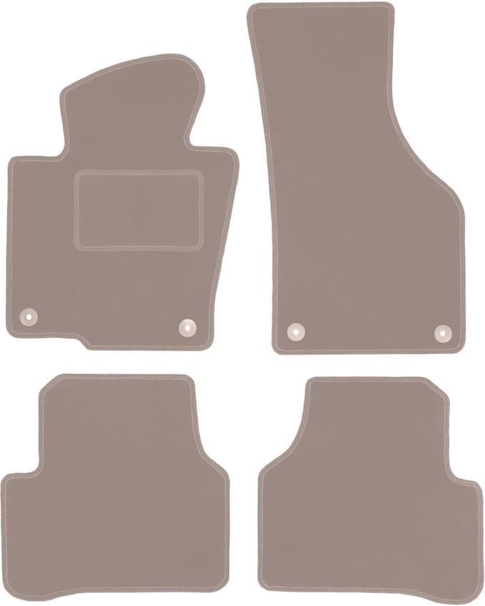 Beige veloursmatten voor: Volkswagen CC coupé (2012-2017)