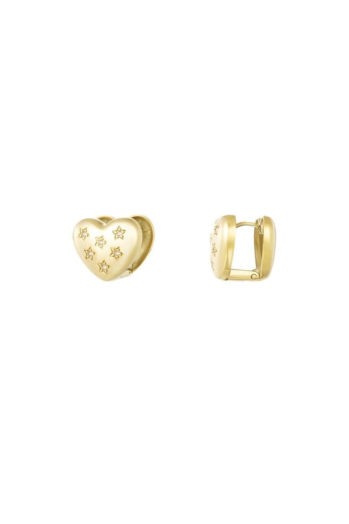 Everyday hearts oorbellen Goud