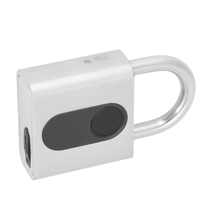 Cadenas Bluetooth Intelligent à Empreinte Digitale et Application Téléphonique, Ensemble de Verrouillage pour Dortoir, Entrepôt white