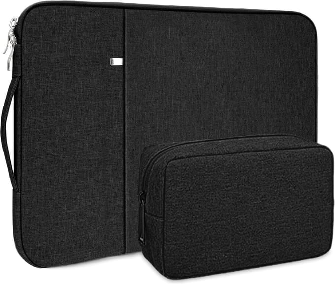 Laptop Sleeve Case 14 Inch met Accessoire Tas - Zwart, Bescherming, Draagbaarheid, Stijlvol