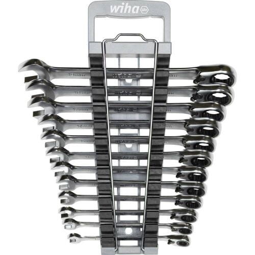 Wiha Ringsteeksleutelset met ratel 13-delig omschakelbaar incl. houder - 44661