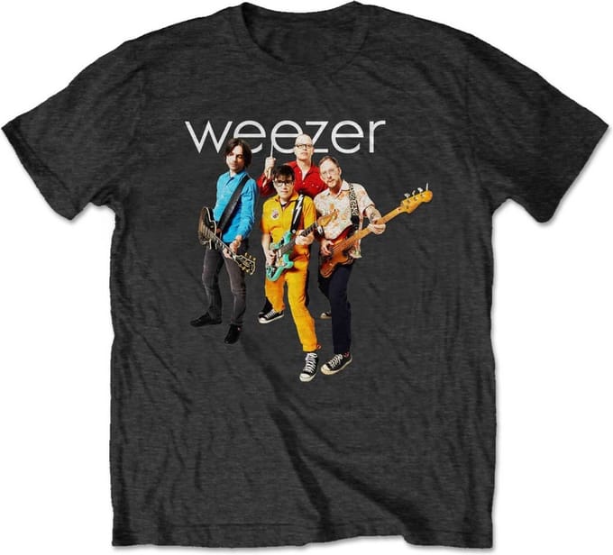 Weezer - Band Photo Heren T-shirt - 2XL - Zwart