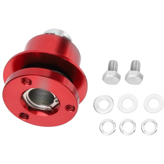 Auto Snelkoppeling 360 graden Stuurwiel Naaf Adapter Kit 310-101 (Rood)