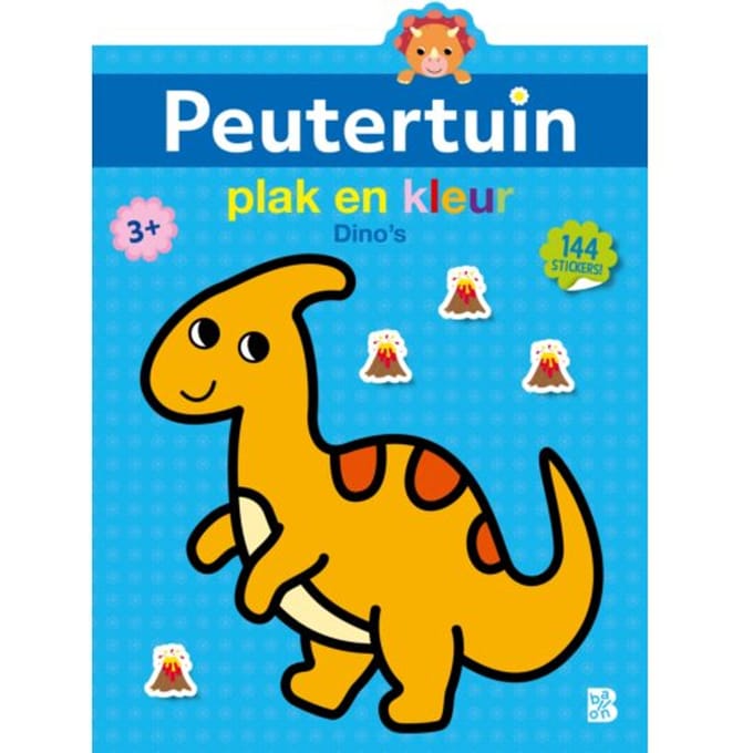 Plak En Kleur Dino's - Peutertuin
