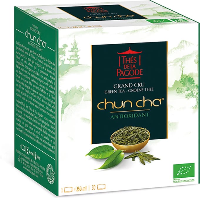 Thés de la Pagode - Groene Thee Chun Cha - Biologisch  (30 theezakjes)
