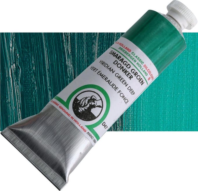 Oil paint Old Holland 40ml – 047 Viridian Green Deep