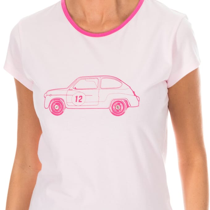 Dames-T-shirt met korte mouwen en ronde hals ADM0028