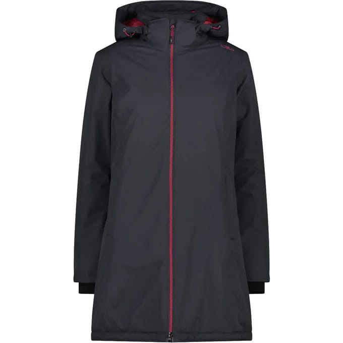 Cmp Coat Zip Hood 32z1406 Jas Zwart M Vrouw