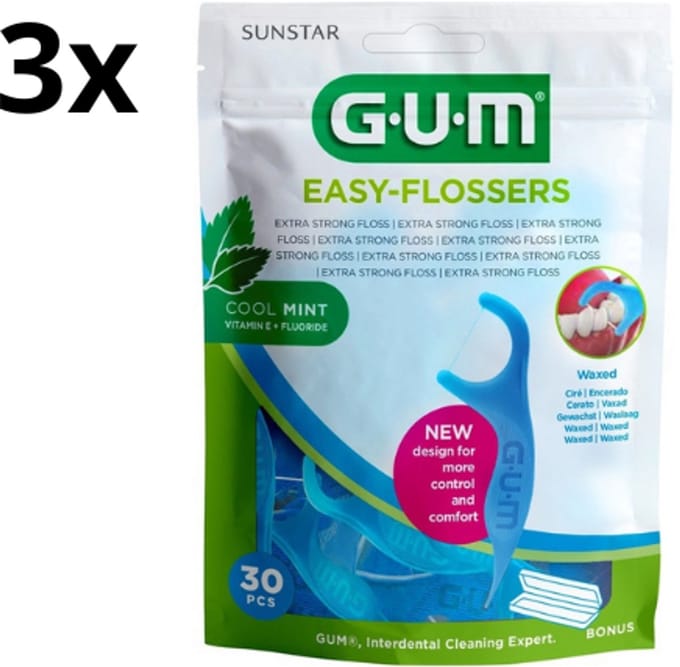 Gum Easy Flossers - 3 stuks