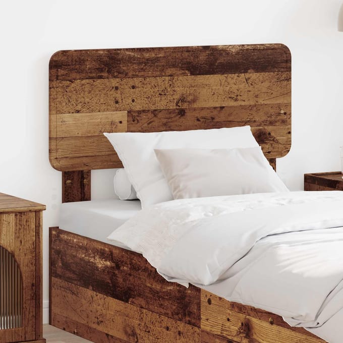 vidaXL - Hoofdbord - Oud - Hout - Bewerkt - hout