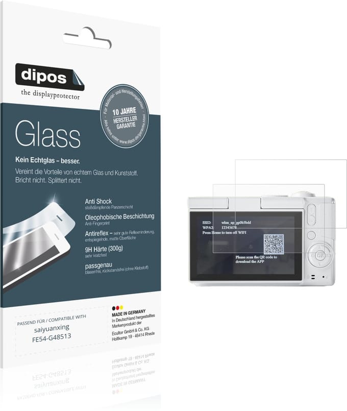 dipos – 2x Matte Pantserfolie geschikt voor saiyuanxing FE54-G48513 | 9H Screenprotector