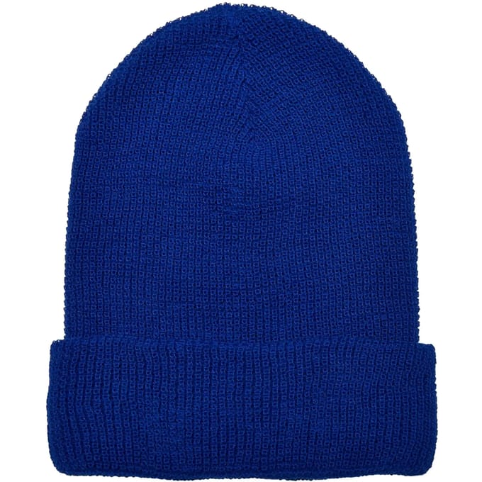 Urban Classics - Recycled Yarn Waffle Knit Beanie Muts - Blauw