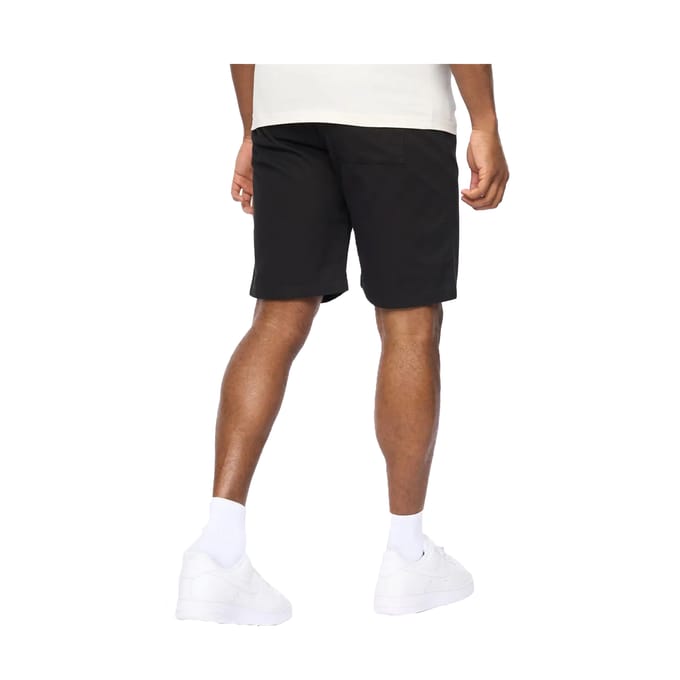 Crosshatch Heren Blansmoore Rekbare Regular Casual Korte Broeken (Zwart)