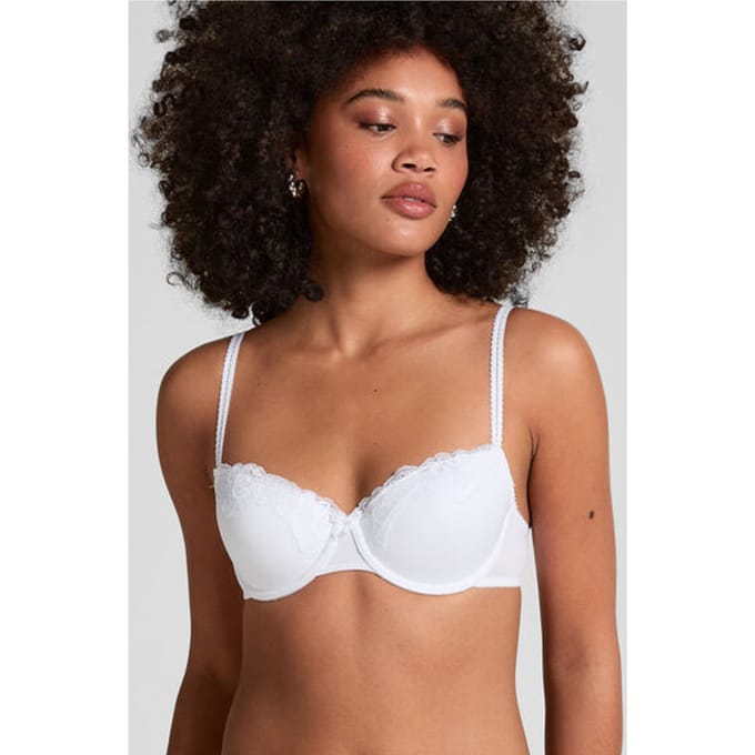 Hunkemöller Voorgevormde BH Secret lace - wit - Maat A80