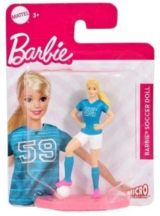 Mattel Barbie Voetbal Mini-figuren Sport 8x11,5cm