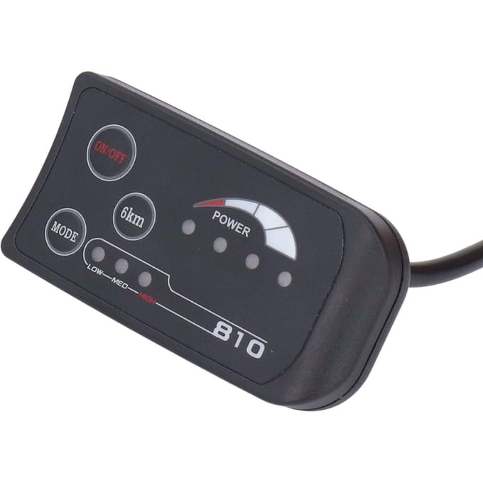 36V 48V S810 LED Display Paneel voor Elektrische Fiets 4-Draads Fiets Modificatie LED Controle Display Meter gray