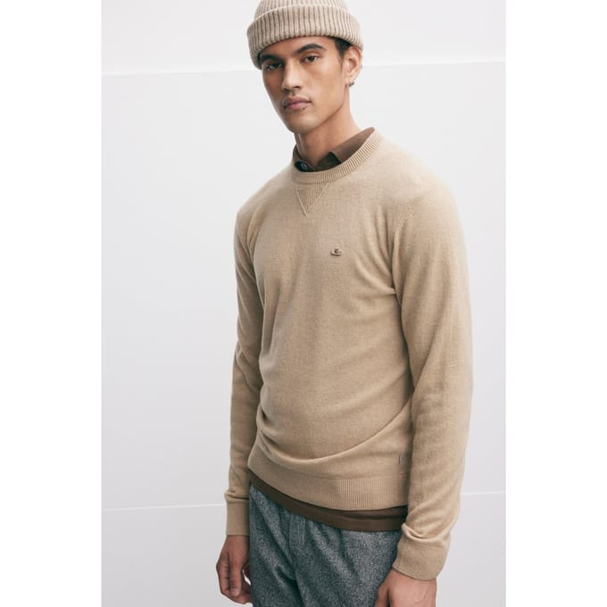 The Goodpeople Knox Sand Größe: S | Pullover Outlet | Herren | Braun