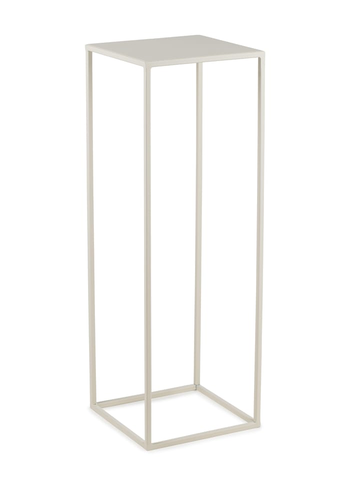 Modern Bloemenstandaard - Metaal - Crème - Minimalistisch design - Stabiel vierkant - Voor binnen