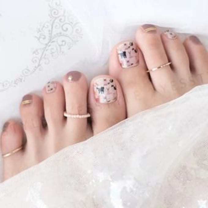 Lunacaca - Cat Kingdom Toenail Art Sticker 24 pcs
