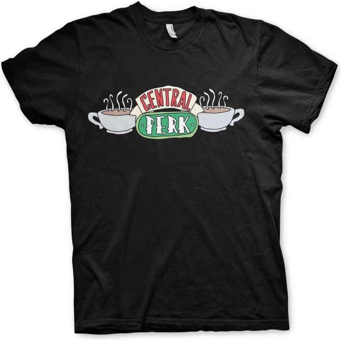 Friends Heren Tshirt -S- Central Perk Zwart