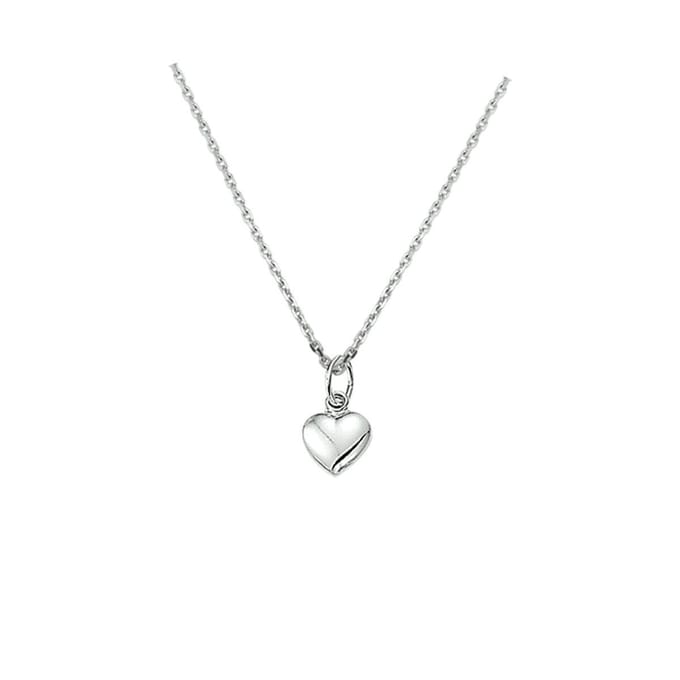 zilver gerhodineerd collier hart 1,3 mm 41 + 4 cm 1321908