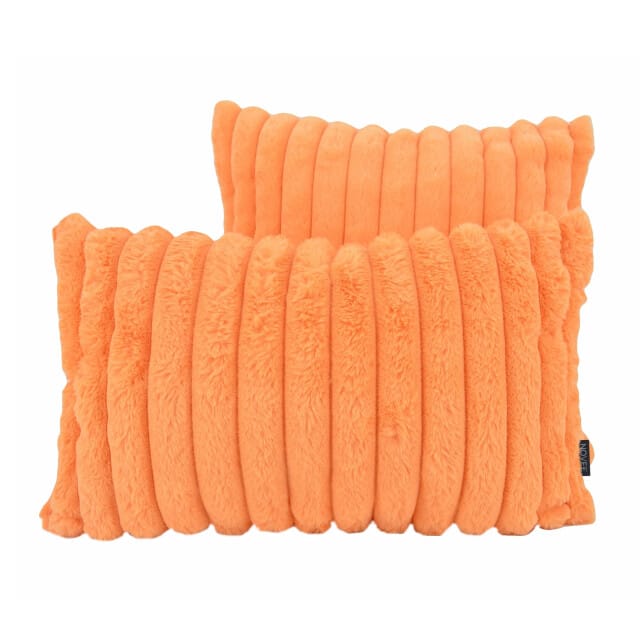 NOVÉE Rosie rib oranje | 45 x 45 cm | kussenhoes | polyester