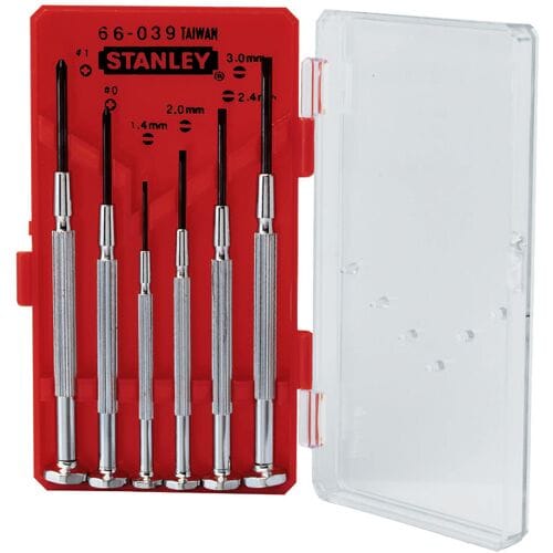 Stanley Horlogemakerschroevedraaierset 6Dlg.