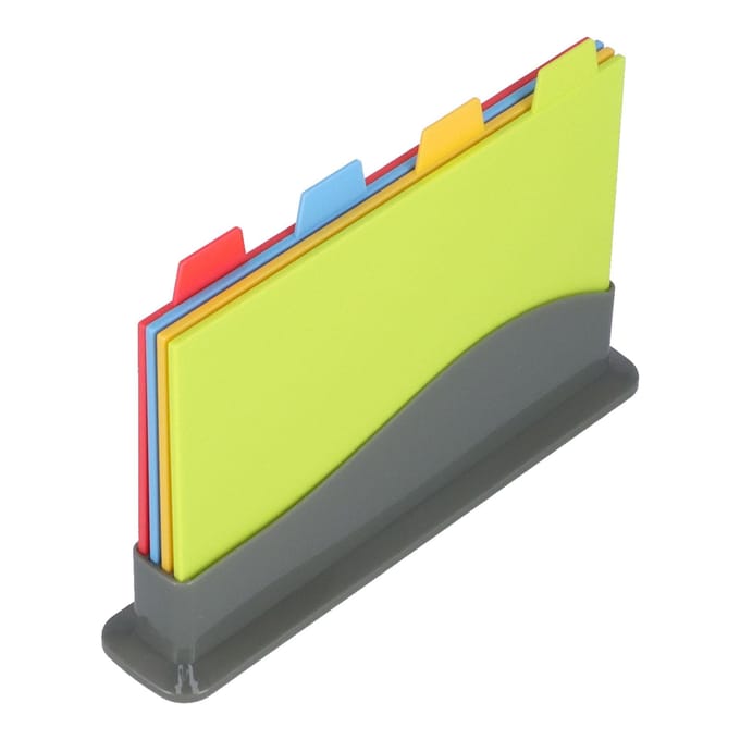 Snijplank PP Verdikte Snijplank Set met Handvat Duurzaam en Stevig Gemakkelijk Schoon te Maken en Veilig voor Koken L yellow