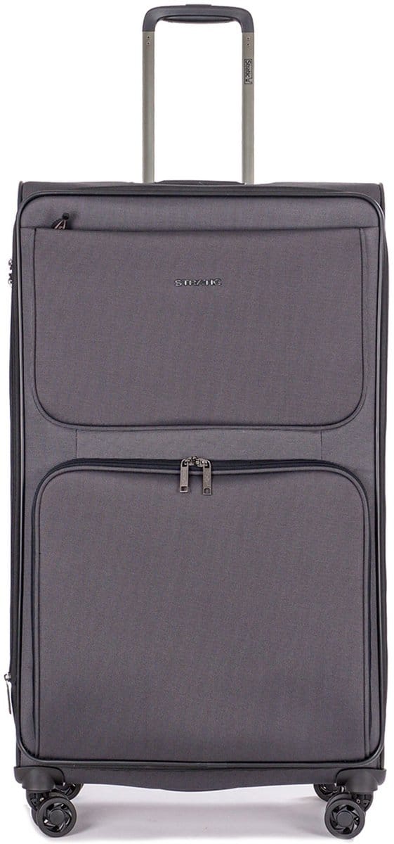 STRATIC Bendigo Light - zachte koffer - extra groot - 84x47x27 cm - 3,3 kg - 120 L - Black