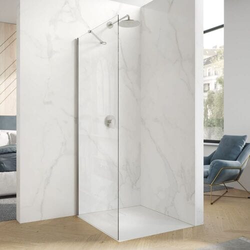 HÜPPE Design pure 4-corner walk-in side panel fixed 110 cm 8P1124092322