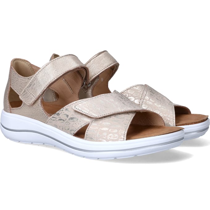 Hartjes Pop Sandale Sandalen Plat - Goudkleur - Maat 38