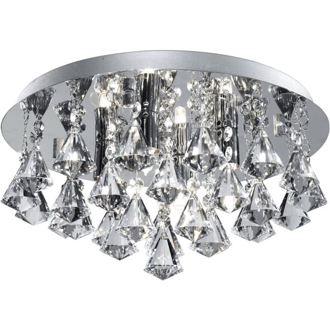 Searchlight Plafondlamp Hanna 35 cm chroom