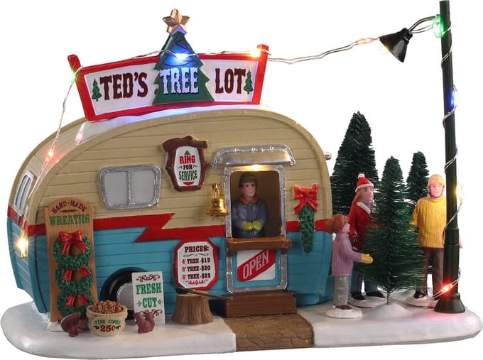 Lemax - 'Ted's Tree Lot' - Verlichte figuur - Exclusief adapter (werkt ook op batterijen)