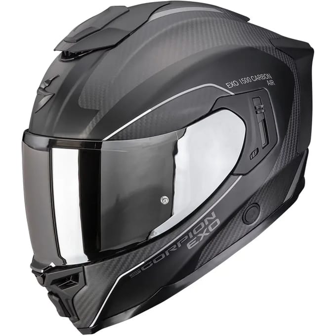 Scorpion EXO-1500 Carbon Mundi Matt Black Silver - Integraalhelm - Maat M - Motorhelm - ECE 22-06 gekeurd