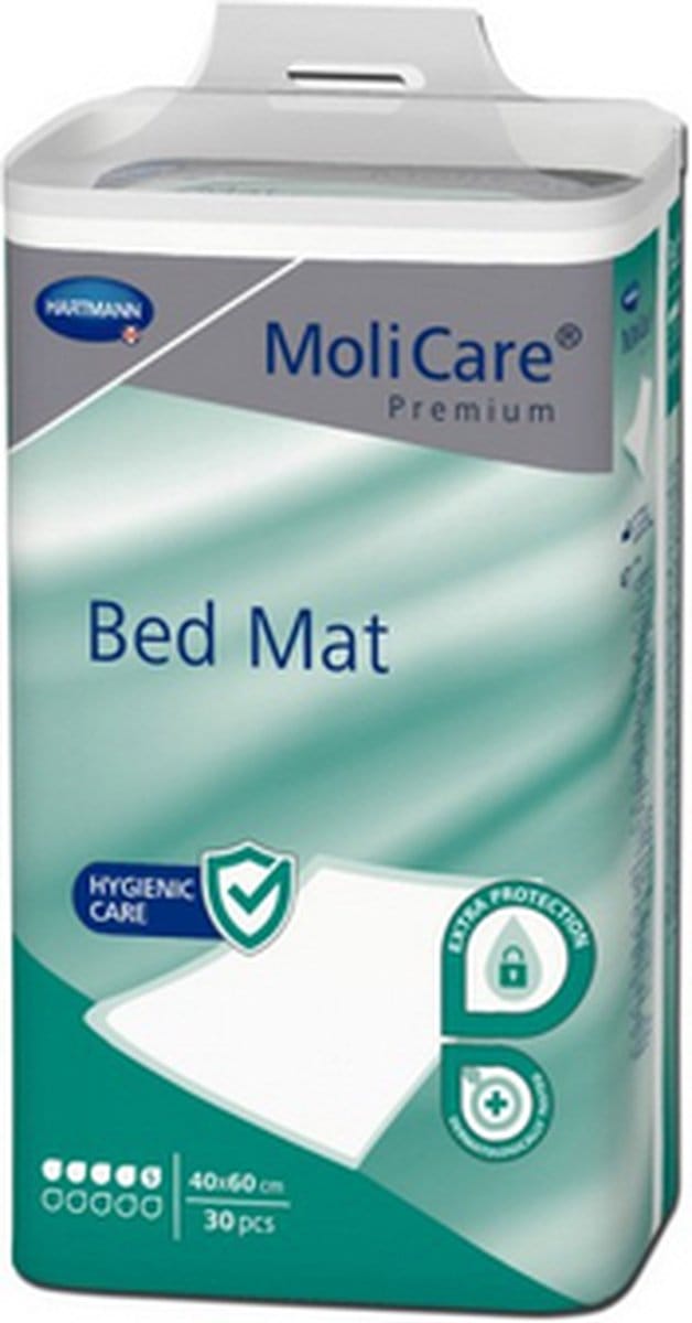 Hartmann Molicare Premium Bed Mat 5 gouttes 40 x 60 cm - 6 paquets de 30 protections