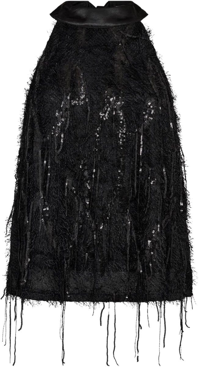 Co Couture SillaCC Sequin Halter Top zwart