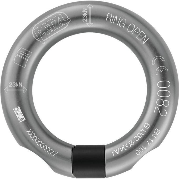 Petzl ring open dark grey