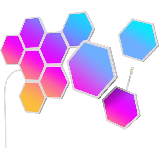 Govee hexagon wall panels RGBIC - 10 slimme lichtpanelen