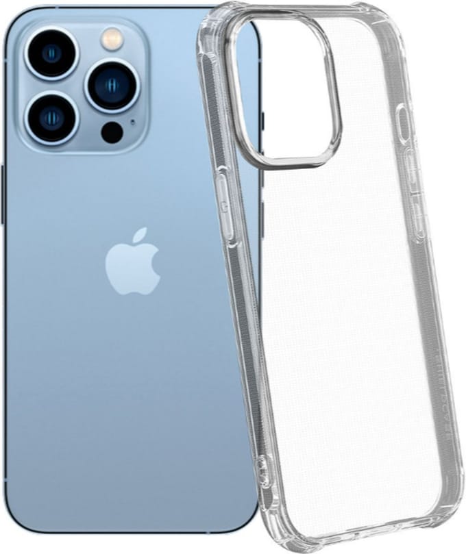 Hoesje Geschikt voor iPhone 14 pro Bescherm siliconen transparant case Back Cover Hoes