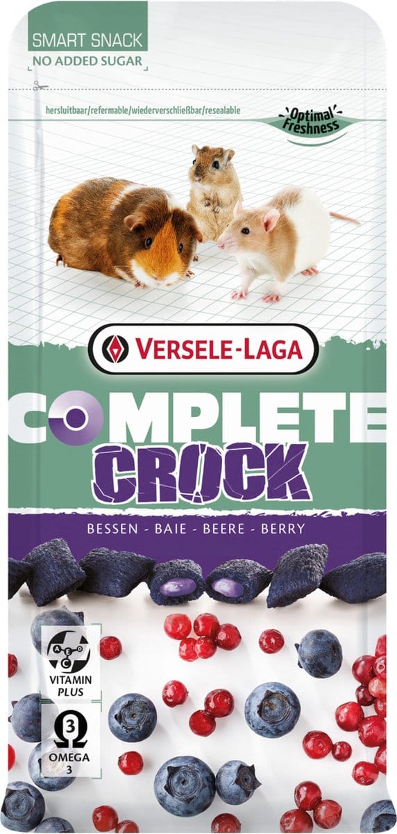 Versele-Laga Complete Crock Berry - Knaagdiersnack - Bosbessen 50 g