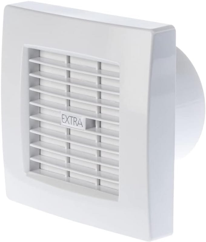 Badkamer Ventilator 100mm met Vochtigheidssensor en Nalooptijd