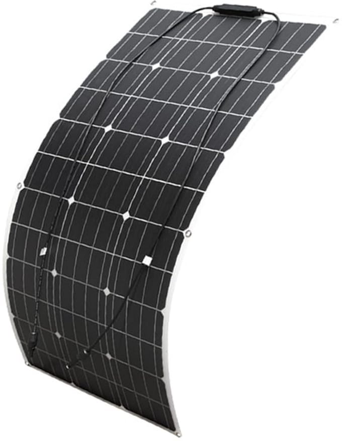 Flexibel 100W 12V Monokristallijn Zonnepaneel IP67 Waterdicht voor Camper, Boot en Auto