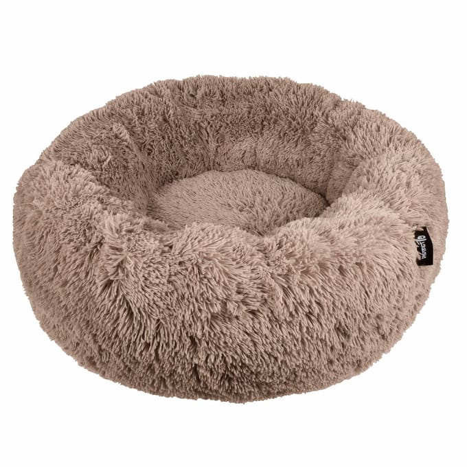 District 70 FUZZ Donut Hondenmand – Mocca - Large Ø 80 cm