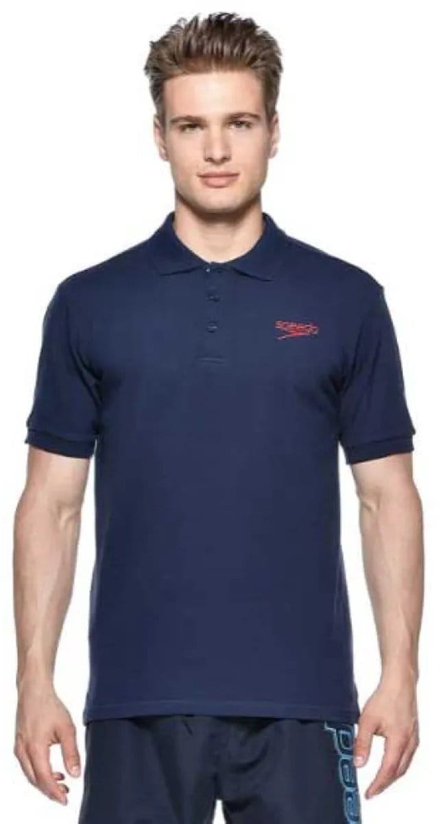Speedo Team Kit Korte Mouw Poloshirt Blauw M Man