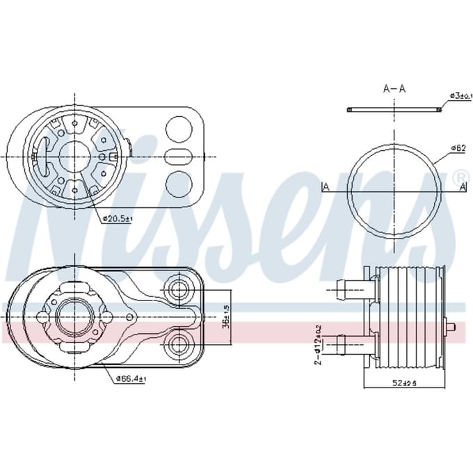 Olie radiator NISSENS 91422