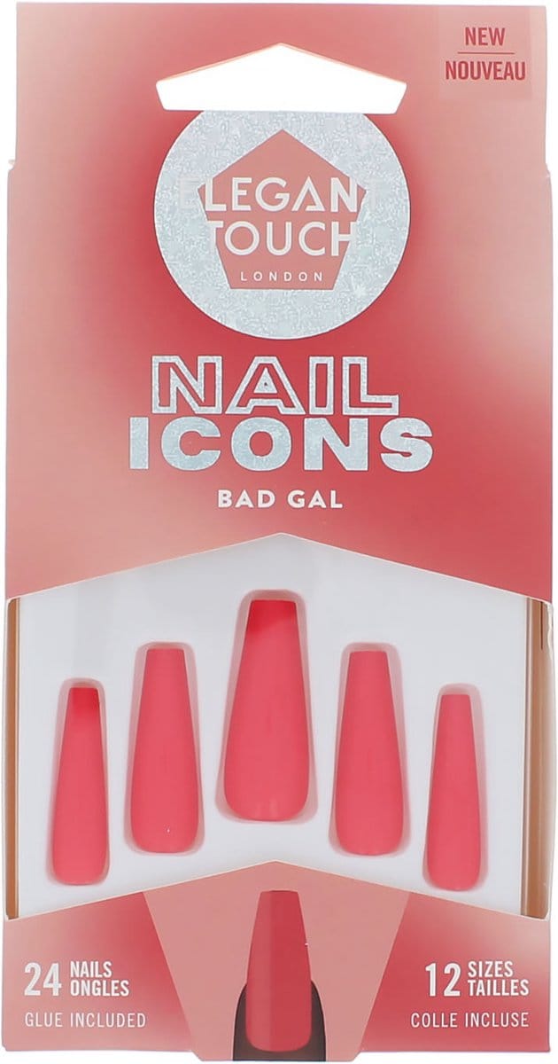 Elegant Touch Nail Icons 24 Nails with Glue - Bad Gal