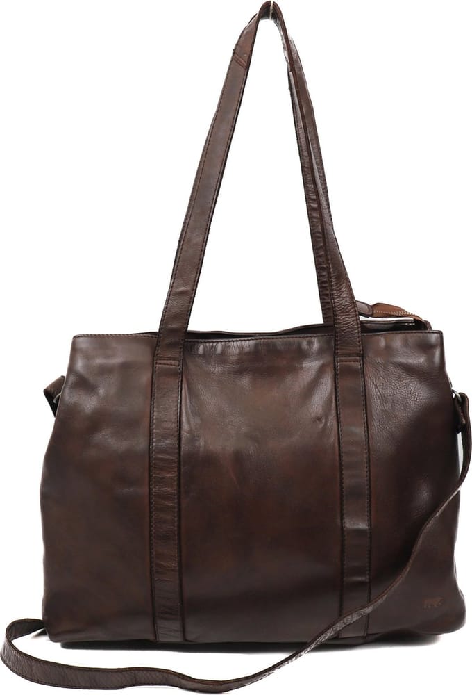 Bear Design Bente Leren Handtas / Shopper - Bruin