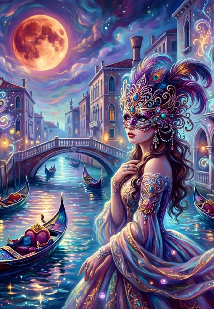 Alipson Puzzle legpuzzel Magical Venice 1000 stukjes karton.