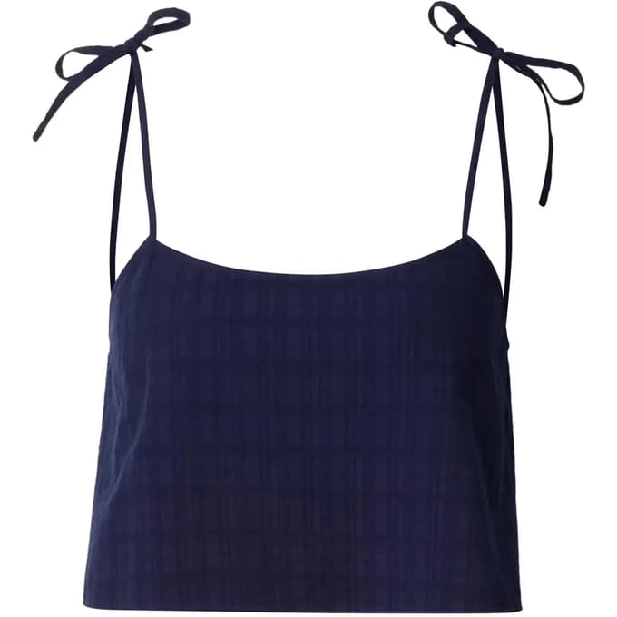 Urban Classics - Light Cotton Crop top - S - Donkerblauw